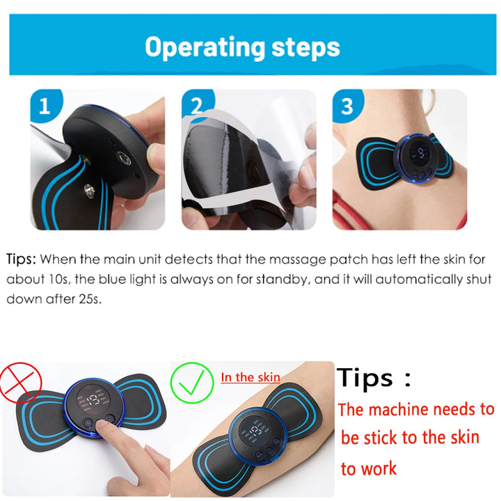 EMS Foot Massager Electric Massage Mat for Feet Pain Relief